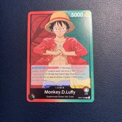 Monkey.D.Luffy Pre-errata OP01-003 Leader Common - One Piece Card Game - Image 1
