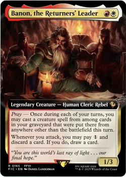 Banon, the Returners' Leader (Extended Art) - 0165 - Final Fantasy - MTG - NM/M - Image 1