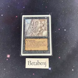 1x MTG Unlimited Wall of Bone from Estate Collection - Image 1