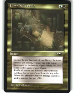 Magic the Gathering - Alliances Lim-Dul's Vault 192 Uncommon 1996 - Image 1