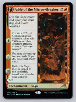 Fable of the Mirror-Breaker FOIL 141 - Kamigawa: Neon Dynasty MTG - Image 1