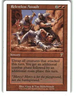 Magic the Gathering - 7th Edition Relentless Assault 2001 214 Rare - Image 1