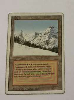 Taiga Revised Edition HP Heavily Played MTG Magic The Gathering -- S2G -- - Image 1