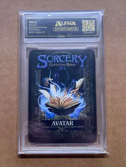 Sorcery: Contested Realm Witch Promo Alpha Investments PCG 9.5 - Image 2