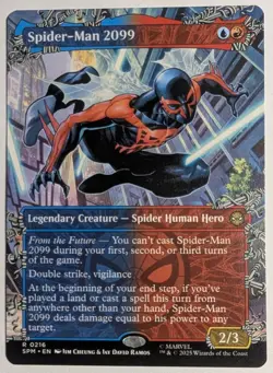 Spider-Man 2099 Borderless x1 Marvel's Spider-Man MTG Magic the Gathering LP/NM - Image 1