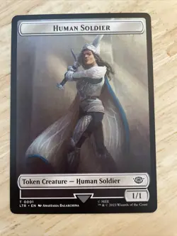 MTG Human Soldier Token LTR Regular #0001 NM/M - Image 1