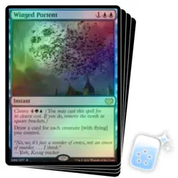 FOIL WINGED PORTENT X4 Innistrad: Crimson Vow VOW Magic MTG MINT CARD - Image 1