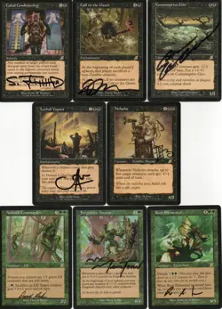 NEAR-COMPLETE MTG M:tG SCOURGE Set - 40 RARES! - with 47 SIGNED by 14 ARTISTS! - Image 1