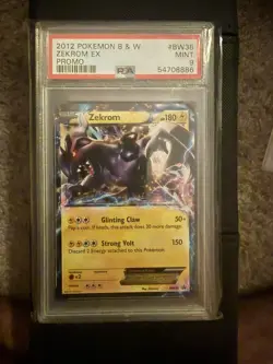Pokemon Zekrom EX BW38 PSA 9 Black & White Promo Holo Rare - Image 1