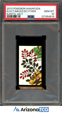 Pokemon 2013 Electabuzz/Scyther Kanto-July Pokemon Hanafuda GEM MINT PSA 10 - Image 1
