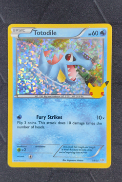 Totodile 18/25 McDonald's Collection Confetti Holo Pokemon Card English - Image 1