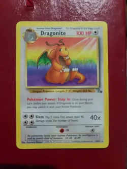 Pokemon TCG Fossil Dragonite #19/62 1st Ed Non Holo Rare Near Mint Condition - Image 1