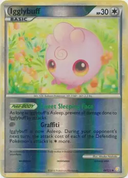 Moderately Played, English - 1 x Pokemon Igglybuff - 44/123 - Uncommon - Reverse - Image 1