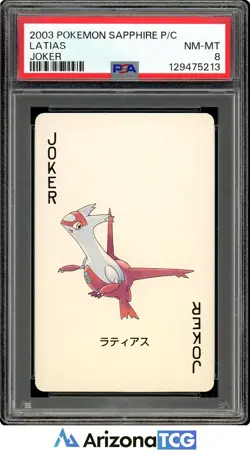 Pokemon 2003 Latias Joker Pokemon Sapphire Playing Cards Japanese PSA 8 - Image 1