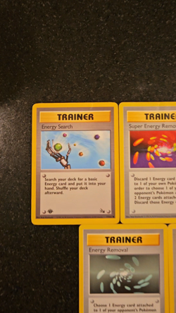 5 Base Set Pokemon Trainer Card Lot Shadowless & 1st Edition - HP/DMG - Image 2