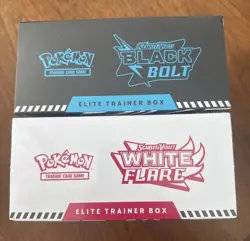 Lot of 2 - Pokemon ETB Black Bolt and White Flare Elite Trainer Box (SEALED) - Image 2