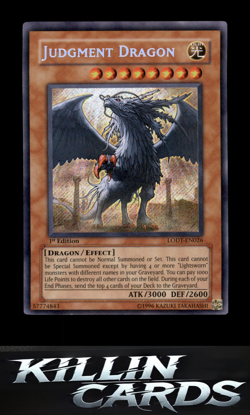 1st Edition Judgment Dragon LODT-EN026 Secret Rare Light of Destruction YuGiOh C - Image 1