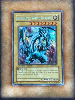 Yugioh Blue-Eyes White Dragon BPT-003 Secret Rare REVERSE SECRET MP - Image 1