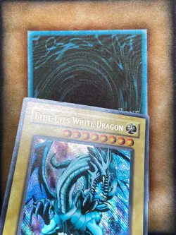 Yugioh Blue-Eyes White Dragon BPT-003 Secret Rare REVERSE SECRET MP - Image 2