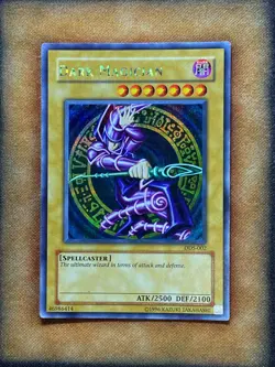 Yugioh Dark Magician DDS-002 Secret Parallel Rare Promo LP - Image 1