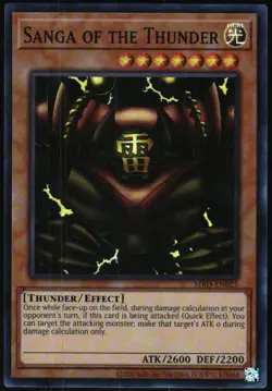 Yu-Gi-Oh! - Metal Raiders Sanga of Thunder 2002 MRD-EN025 Super Rare Unlimited - Image 1