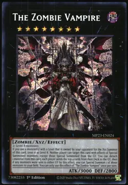 Yu-Gi-Oh! - The Zombie Vampire 2023 MP23-EN024 Secret Rare 1st Edition - Image 1