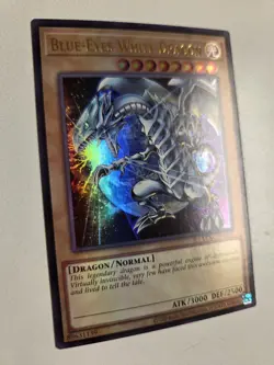 Blue-Eyes White Dragon LCKC-EN001 Ultra Rare Yugioh Alt Art Mint (Version 3) - Image 2