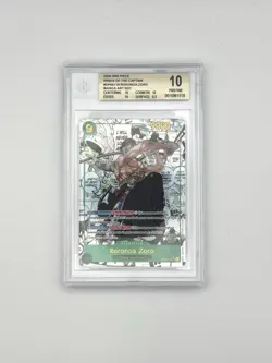 One Piece Roronoa Zoro Manga Alt Art OP06-118 - Beckett Gold Label 10 (surface) - Image 1