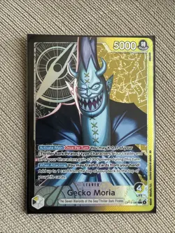 Gecko Moria Leader Alt Art OP14-080 THE AZURE SEA'S SEVEN English One Piece - Image 1