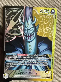 Gecko Moria Leader Alt Art OP14-080 THE AZURE SEA'S SEVEN English One Piece - Image 3