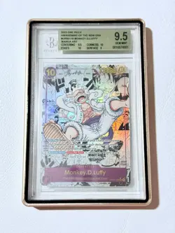 BGS 9.5 One Piece English Monkey D Luffy Manga Alt Art OP05-119 1st Edition - Image 1