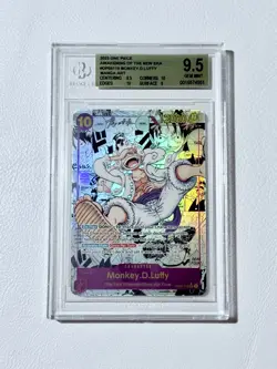 BGS 9.5 One Piece English Monkey D Luffy Manga Alt Art OP05-119 1st Edition - Image 3