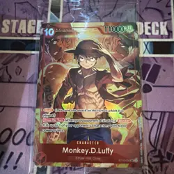 MONKEY D LUFFY - One Piece ST10-006 - SEALED PROMO Super Rare SR - Treasure Set - Image 1