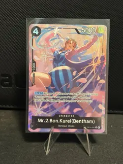 Mr.2.Bon.Kurei Bentham Alt Art OP14-091 One Piece TCG English IN-HAND - Image 1
