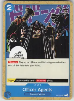 One Piece TCG Officer Agents C Romance Dawn OP01-087 - Image 1