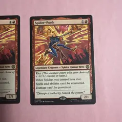 Spider-Punk Marvel's Spider-Man magic the gathering 2 Card Lot MT/NM - Image 3