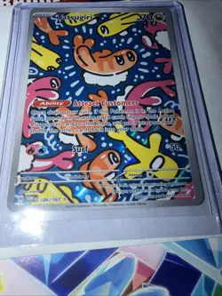 Pokemon TCG Tatsugiri Twilight Masquerade Illustration Rare Card 186/167 NM - Image 5
