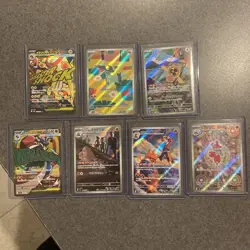 Pokemon Mega Dream Japanese Lot (7 Cards) Rare Illus. Holo Full Art - Image 1