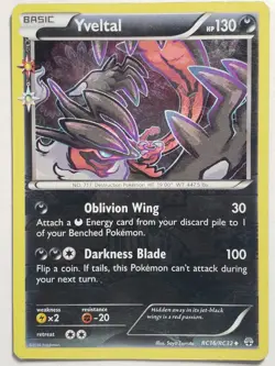 HOLO Yveltal RC16/RC32 LP - XY Generations Radiant Collection Pokemon Card - Image 1