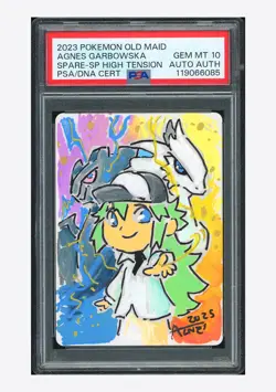 Pokemon PSA 10 AUTO AUTH Spare Card Agnes Garbowska 2023 Old Maid Japanese #2 - Image 1