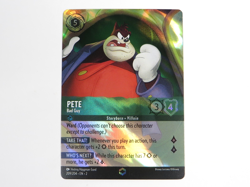 Disney Lorcana Pete Bad Guy Enchanted Mint Rise of Floodborn Card 209/204 - Image 1