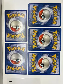 Machop 52/102 Base Set - 5 Card Lot MP Pokemon WOTC Vintage - Image 2