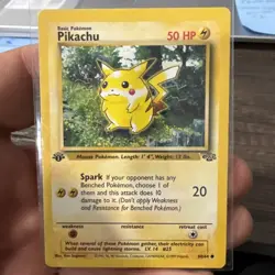 Pikachu Jungle 60/64 1st Edition Regular Card Red Cheeks Pokemon TCG - Image 1