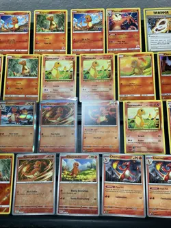 (30) CHARMANDER CHARIZARD CARDS LOT VTG HOLO Pokemon Spirit Go Stamped - Image 3