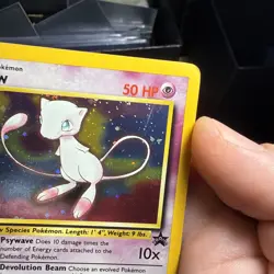 Pokemon TCG Holographic Mew Black Star Promo #9 Card WOTC 1999-2000 Vintage - Image 3