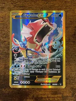 Pokemon TCG Gyarados EX 123/122 XY Breakpoint 2016 Full Art Holo Card - Image 2