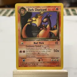 Pokemon TCG Dark Charizard 2000 Non-Holo Rare Card 21/82 - Image 1