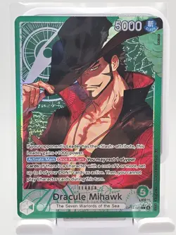 Dracule Mihawk OP14-020 Foil Card - One Piece CCG Alternate Art Leader - Image 2
