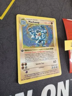 Pokemon Card Machamp 8/102 Holo Rare 1st Edition Shadowless 162💎LP💎 - Image 2
