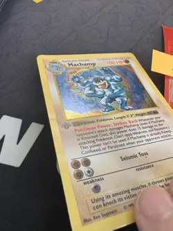 Pokemon Card Machamp 8/102 Holo Rare 1st Edition Shadowless 162💎LP💎 - Image 3